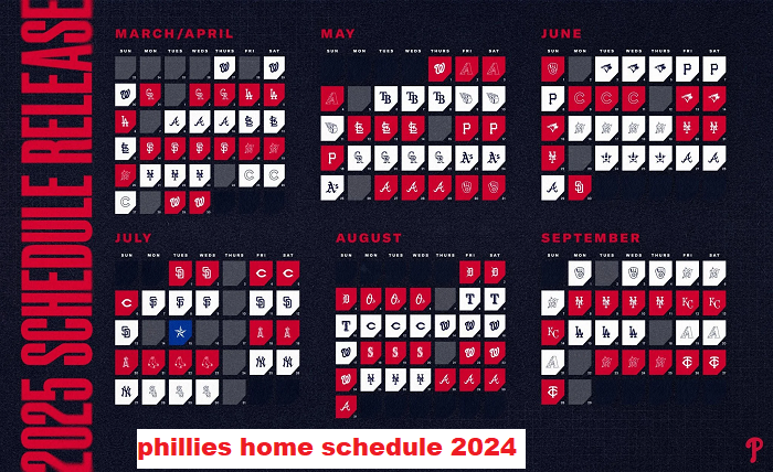 phillies home schedule 2024